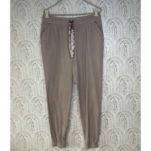 Maurices Womens Size Large Super Soft Cozy Rib Pink Jogger Pants